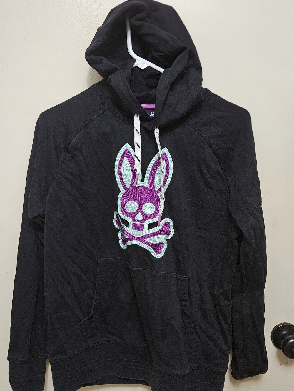 Psycho Bunny Black Hoodie - Men Size small
